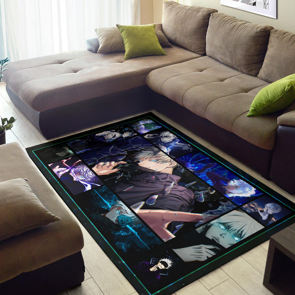 Satoru Gojo Jujutsu Kaisen Area Rug Anime Home Decor Custom For Fans NA040402