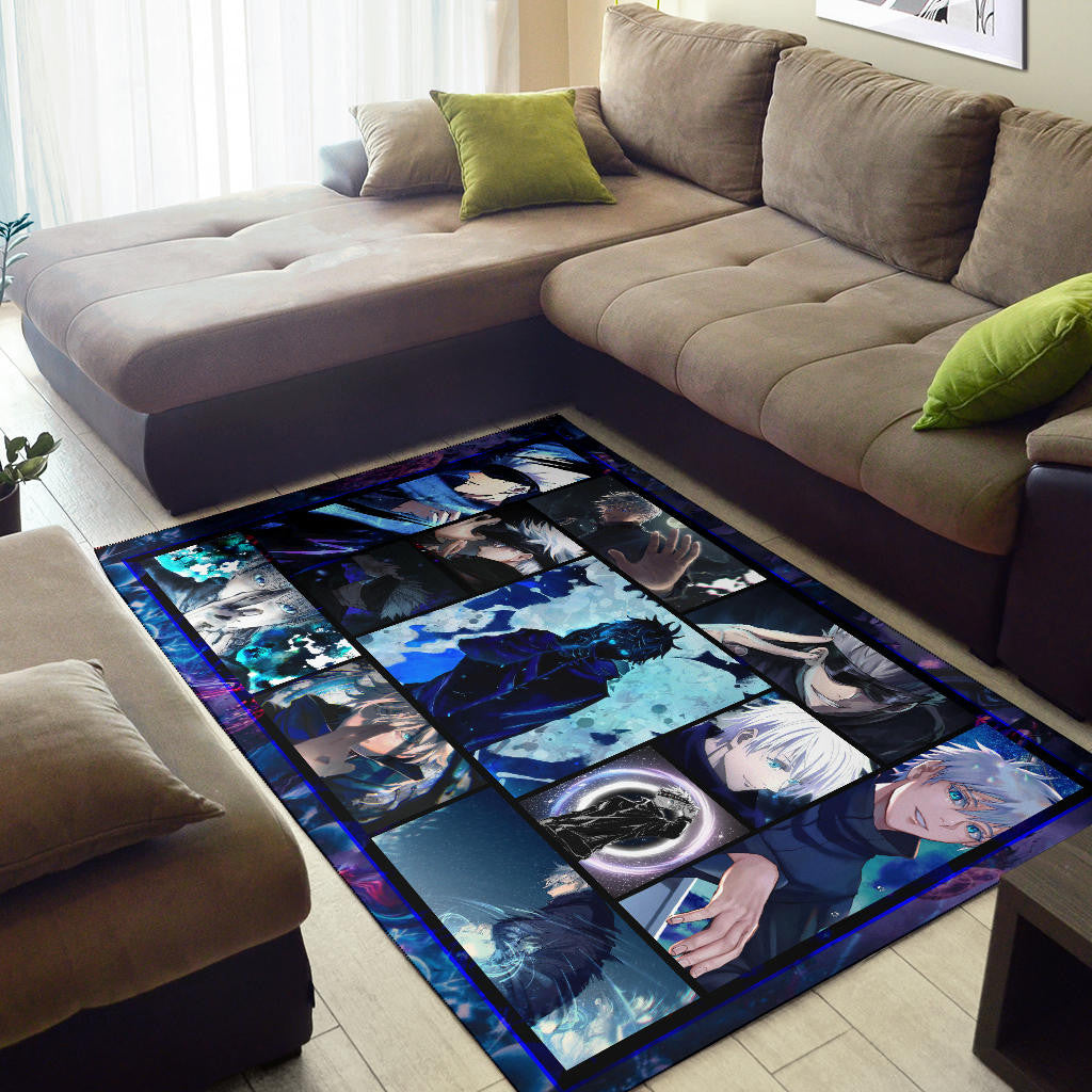 Satoru Gojo Jujutsu Kaisen Area Rug Anime Home Decor Custom For Fans NA040104