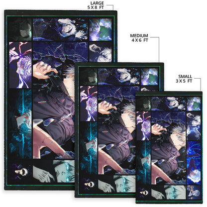Satoru Gojo Jujutsu Kaisen Area Rug Anime Home Decor Custom For Fans NA040402
