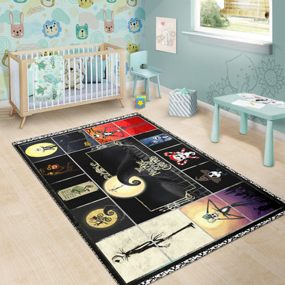 Jack Skellington The Nightmare Before Christmas Area Rug Cartoon Home Decor Custom For Fans NT032901
