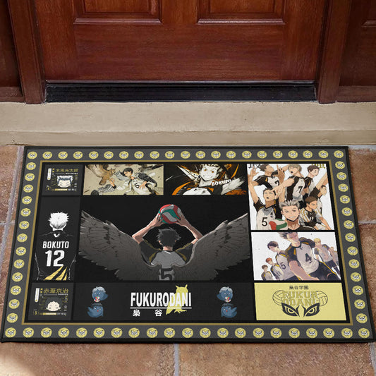 Fukurodani Team Haikyuu Door Mat Anime Home Decor Custom For Fans NA041204