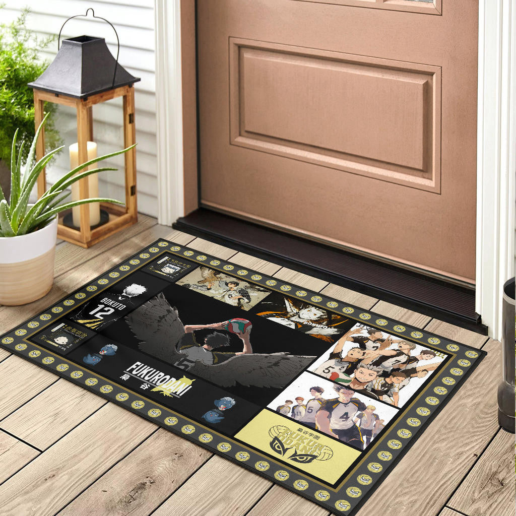 Fukurodani Team Haikyuu Door Mat Anime Home Decor Custom For Fans NA041204