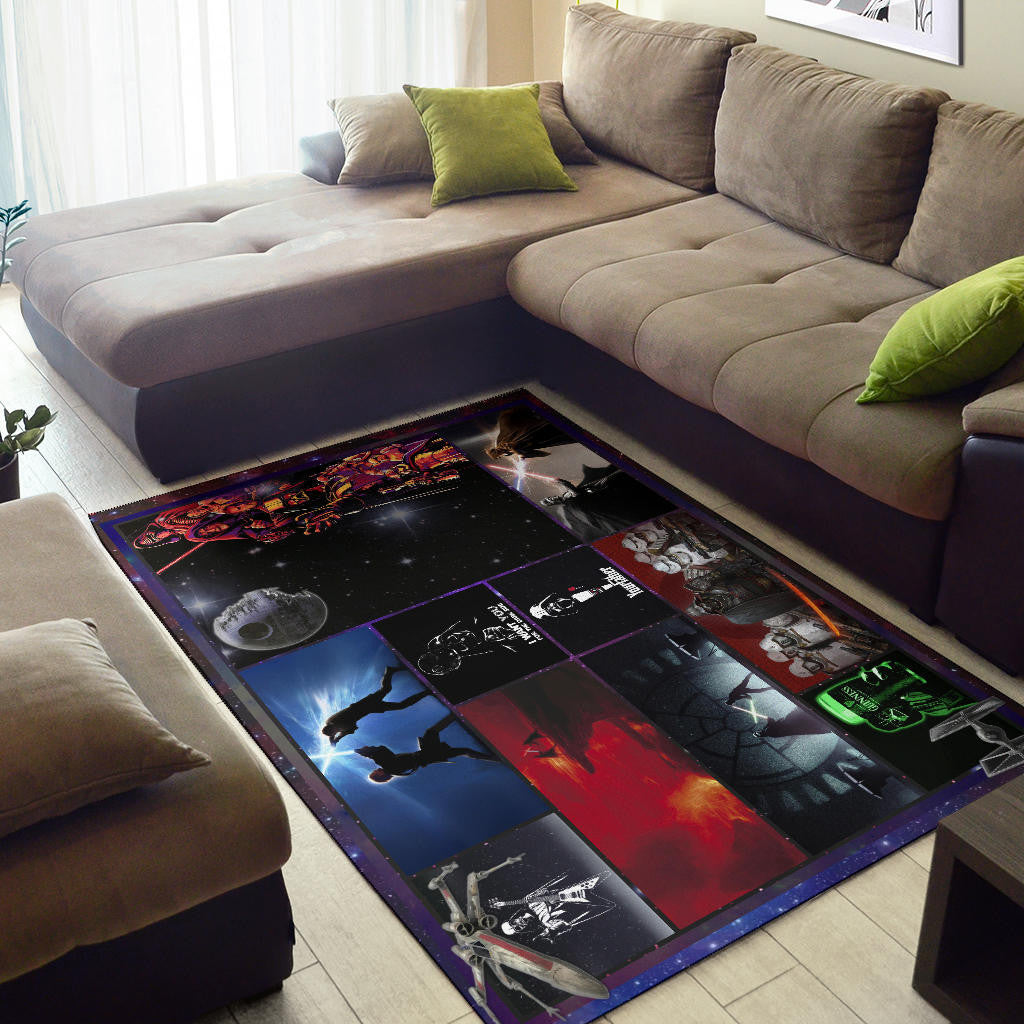 Darth Vader Star Wars Area Rug Movie Home Decor Custom For Fans NT040401