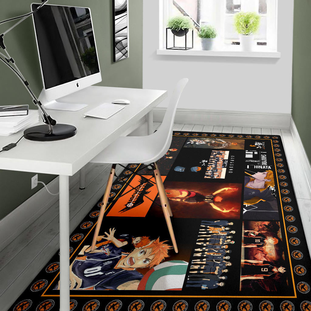 Tobio Kageyama And Shoyo Hinata Haikyuu Area Rug Anime Home Decor Custom For Fans NA041202