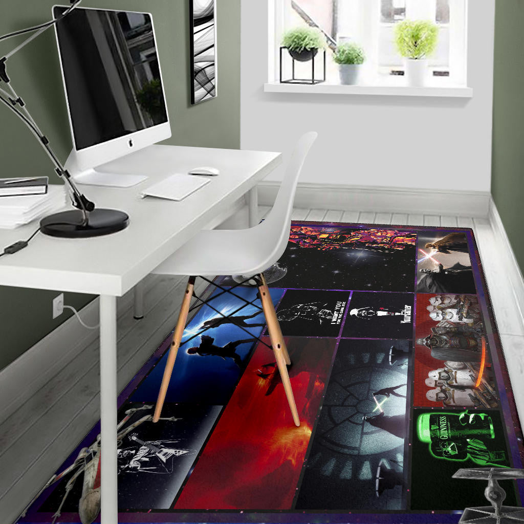 Darth Vader Star Wars Area Rug Movie Home Decor Custom For Fans NT040401