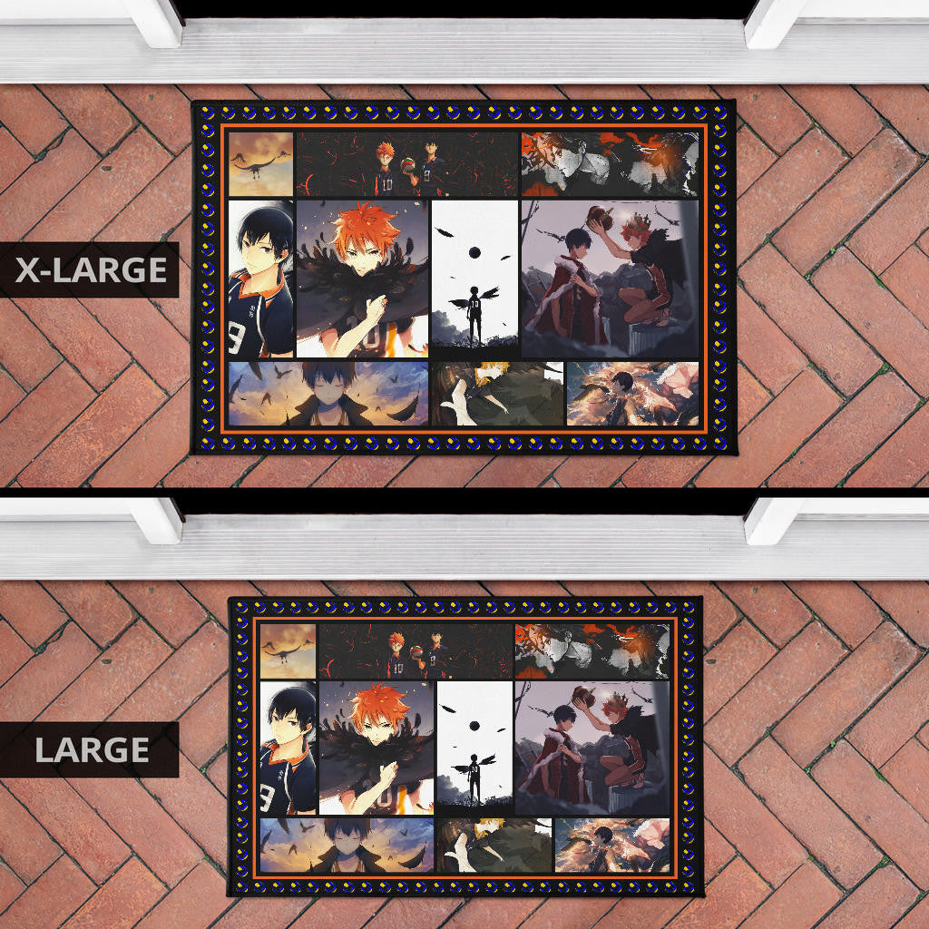 Tobio Kageyama And Shoyo Hinata Haikyuu Door Mat Anime Home Decor Custom For Fans NA041201
