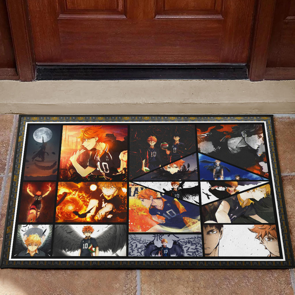 Tobio Kageyama And Shoyo Hinata Fukurodani Haikyuu Door Mat Anime Home Decor Custom For Fans NA041301