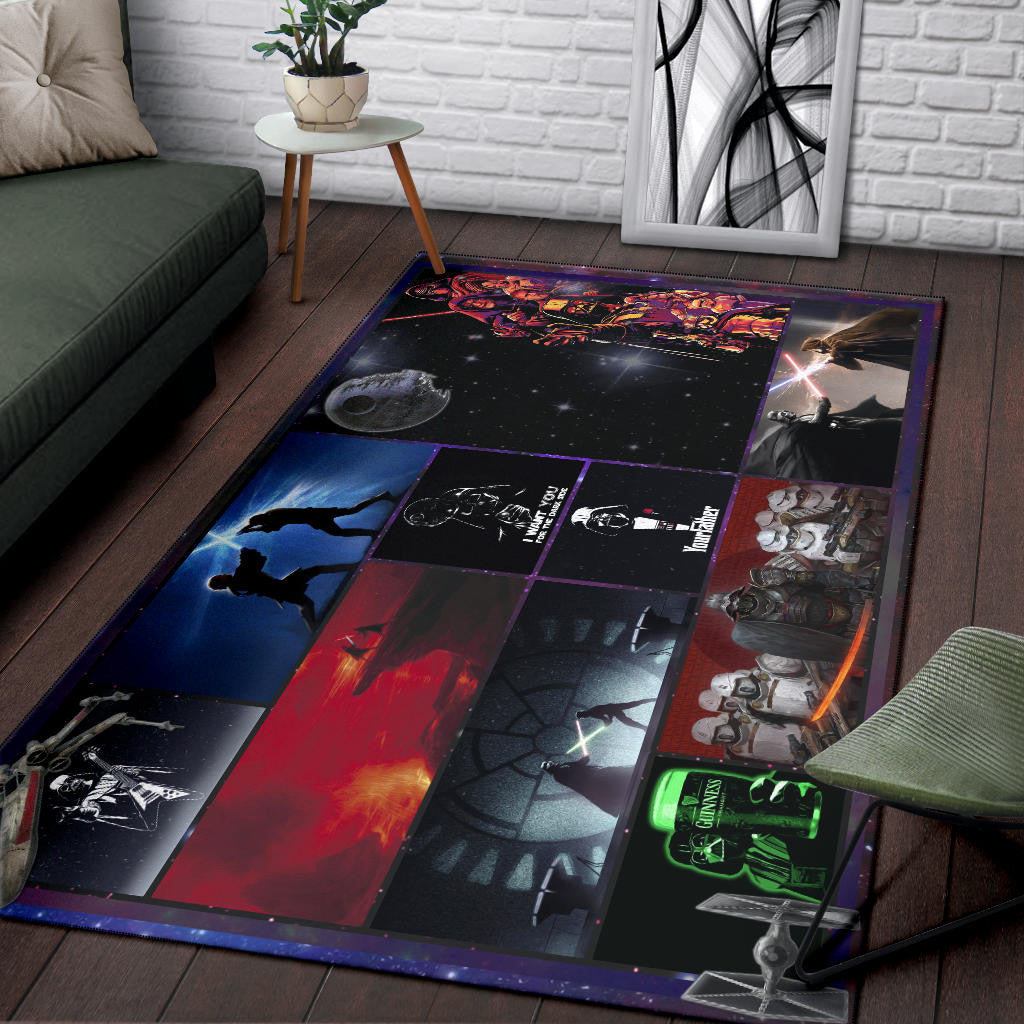 Darth Vader Star Wars Area Rug Movie Home Decor Custom For Fans NT040401