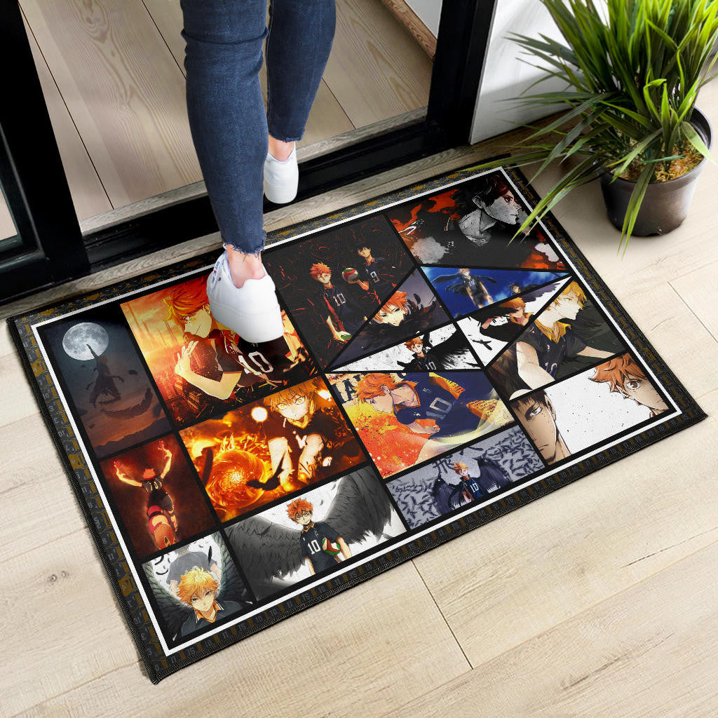 Tobio Kageyama And Shoyo Hinata Fukurodani Haikyuu Door Mat Anime Home Decor Custom For Fans NA041301