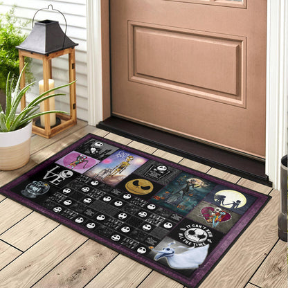 Jack And Sally The Nightmare Before Christmas Door Mat Cartoon Home Decor Custom For Fans NT040402