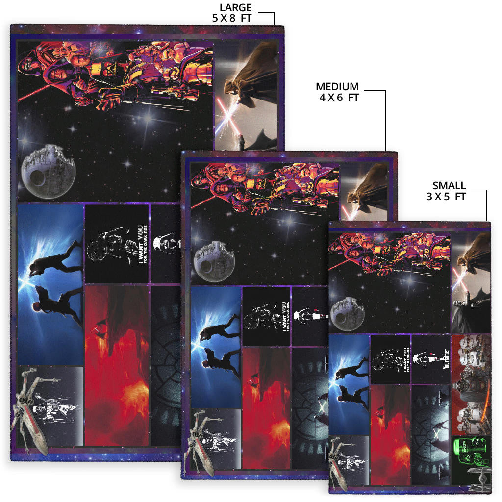 Darth Vader Star Wars Area Rug Movie Home Decor Custom For Fans NT040401