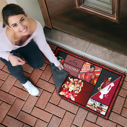 Tetsuro Kuroo And Kenma Kozume Fukurodani Haikyuu Door Mat Anime Home Decor Custom For Fans NA041303