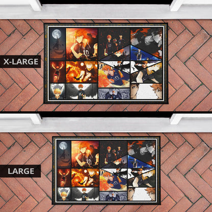 Tobio Kageyama And Shoyo Hinata Fukurodani Haikyuu Door Mat Anime Home Decor Custom For Fans NA041301