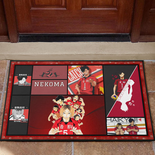 Tetsuro Kuroo And Kenma Kozume Fukurodani Haikyuu Door Mat Anime Home Decor Custom For Fans NA041303
