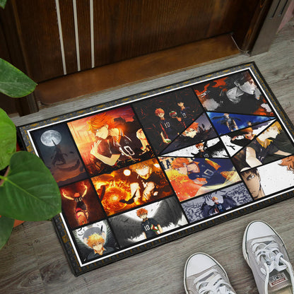 Tobio Kageyama And Shoyo Hinata Fukurodani Haikyuu Door Mat Anime Home Decor Custom For Fans NA041301