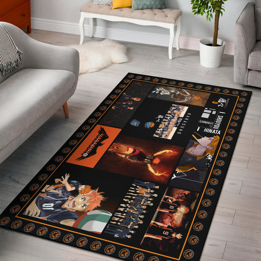 Tobio Kageyama And Shoyo Hinata Haikyuu Area Rug Anime Home Decor Custom For Fans NA041202