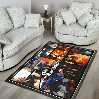Tobio Kageyama And Shoyo Hinata Fukurodani Haikyuu Area Rug Anime Home Decor Custom For Fans NA041302