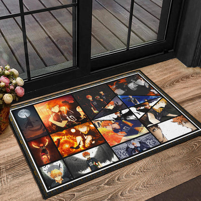 Tobio Kageyama And Shoyo Hinata Fukurodani Haikyuu Door Mat Anime Home Decor Custom For Fans NA041301