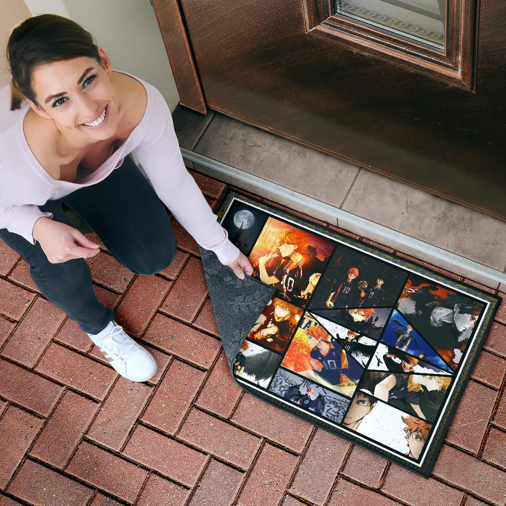 Tobio Kageyama And Shoyo Hinata Fukurodani Haikyuu Door Mat Anime Home Decor Custom For Fans NA041301