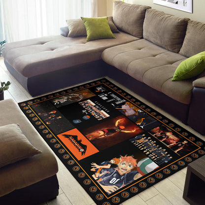 Tobio Kageyama And Shoyo Hinata Haikyuu Area Rug Anime Home Decor Custom For Fans NA041202