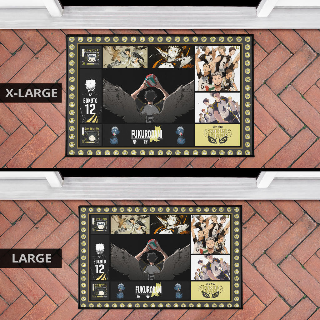 Fukurodani Team Haikyuu Door Mat Anime Home Decor Custom For Fans NA041204