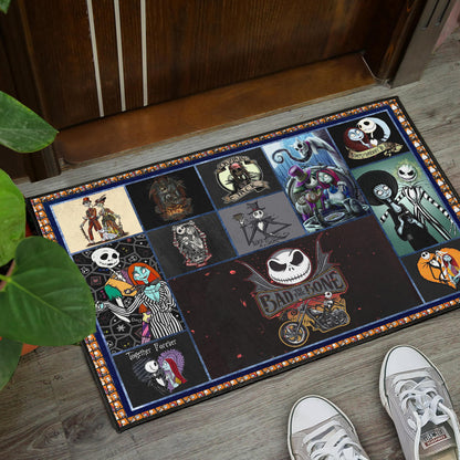 Jack And Sally The Nightmare Before Christmas Door Mat Cartoon Home Decor Custom For Fans NT040401