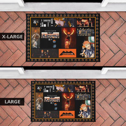 Tobio Kageyama And Shoyo Hinata Haikyuu Door Mat Anime Home Decor Custom For Fans NA041202