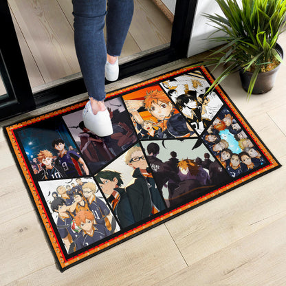 Tobio Kageyama And Shoyo Hinata Fukurodani Haikyuu Door Mat Anime Home Decor Custom For Fans NA041302