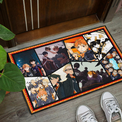 Tobio Kageyama And Shoyo Hinata Fukurodani Haikyuu Door Mat Anime Home Decor Custom For Fans NA041302