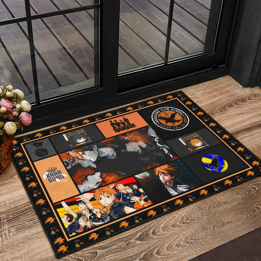 Tobio Kageyama And Shoyo Hinata Haikyuu Door Mat Anime Home Decor Custom For Fans NA041203