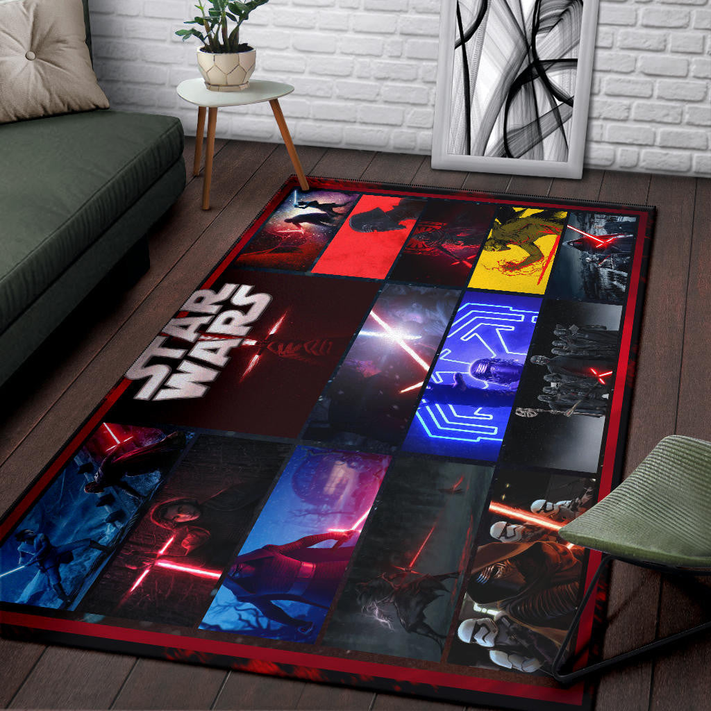 Kylo Ren Star Wars Area Rug Movie Home Decor Custom For Fans NT040402