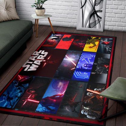 Kylo Ren Star Wars Area Rug Movie Home Decor Custom For Fans NT040402