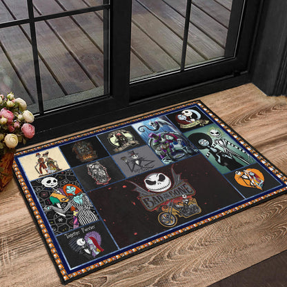 Jack And Sally The Nightmare Before Christmas Door Mat Cartoon Home Decor Custom For Fans NT040401