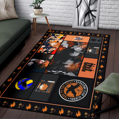 Tobio Kageyama And Shoyo Hinata Haikyuu Area Rug Anime Home Decor Custom For Fans NA041203