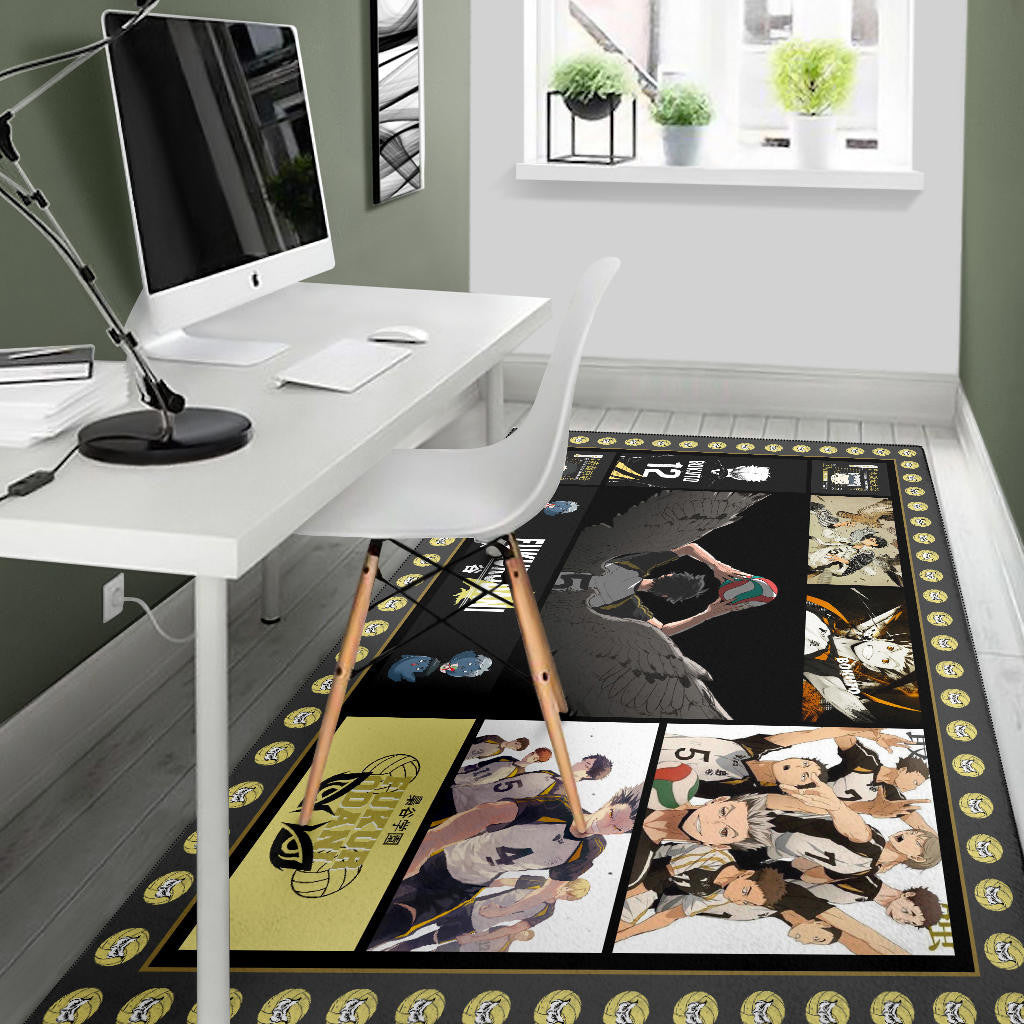Fukurodani Team Haikyuu Area Rug Anime Home Decor Custom For Fans NA041204