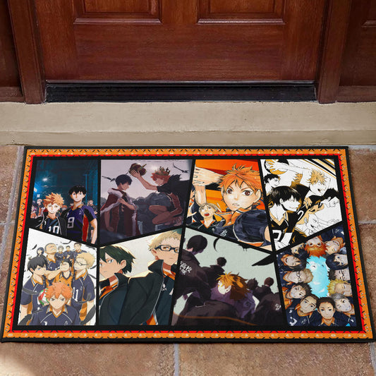 Tobio Kageyama And Shoyo Hinata Fukurodani Haikyuu Door Mat Anime Home Decor Custom For Fans NA041302