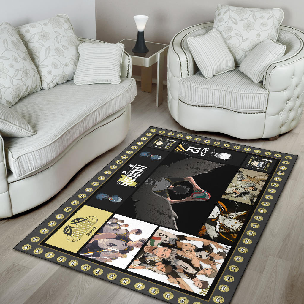 Fukurodani Team Haikyuu Area Rug Anime Home Decor Custom For Fans NA041204