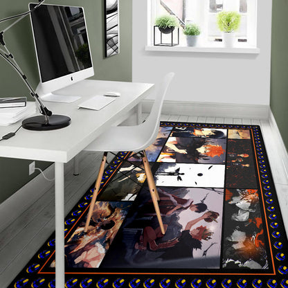 Tobio Kageyama And Shoyo Hinata Haikyuu Area Rug Anime Home Decor Custom For Fans NA041201