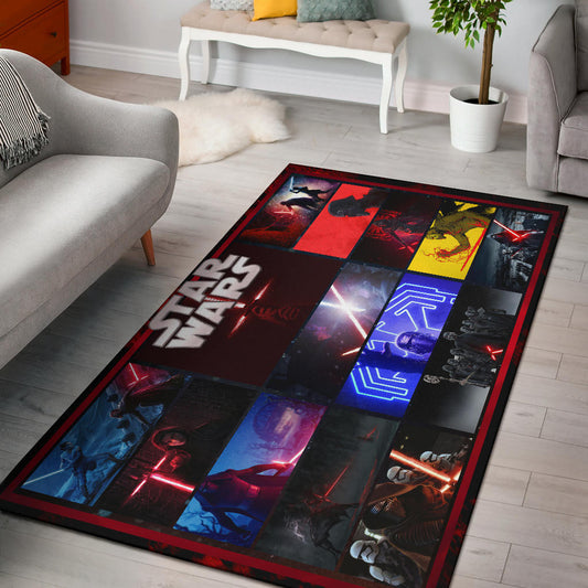 Kylo Ren Star Wars Area Rug Movie Home Decor Custom For Fans NT040402