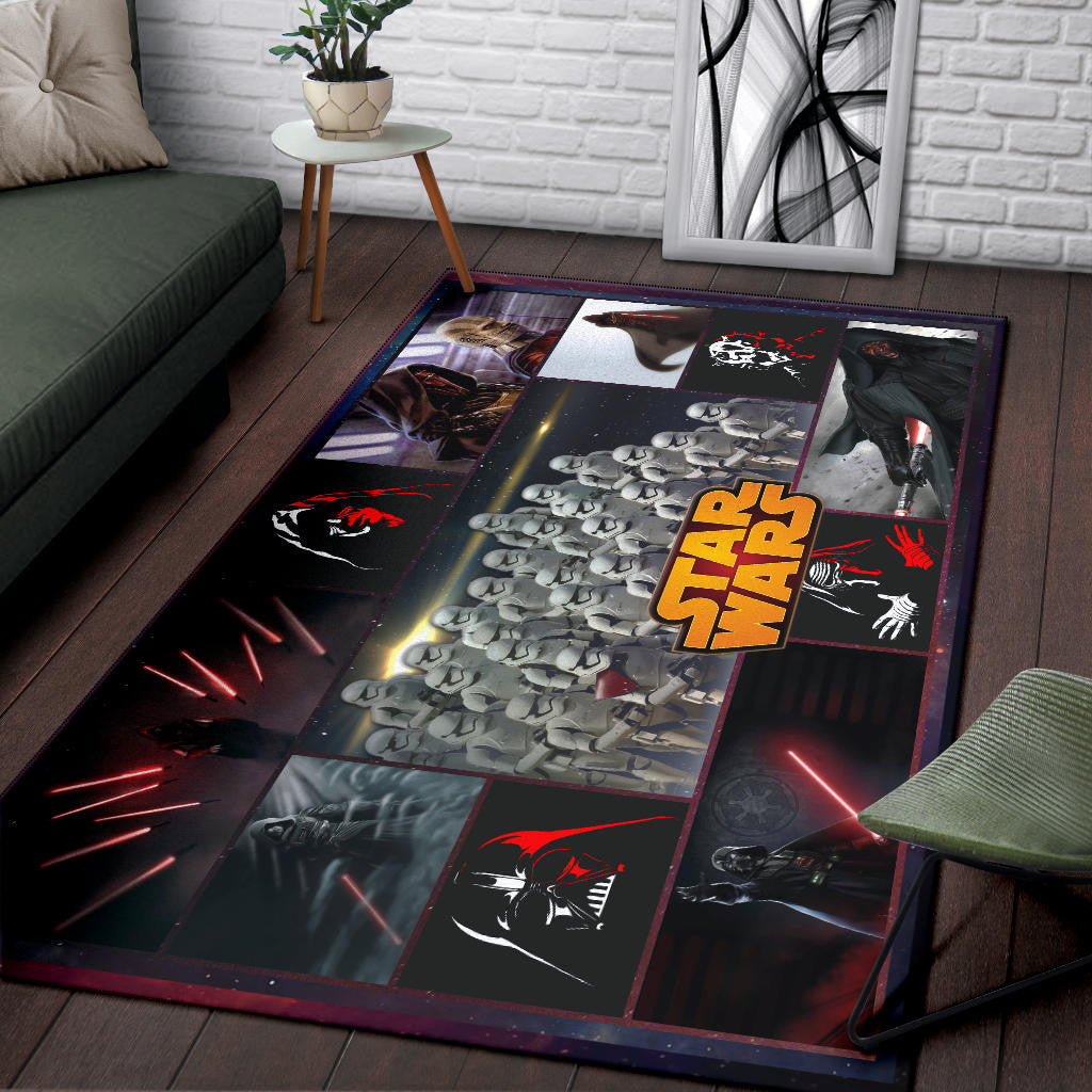 Darth Vader Villians Star Wars Area Rug Movie Home Decor Custom For Fans NT040401