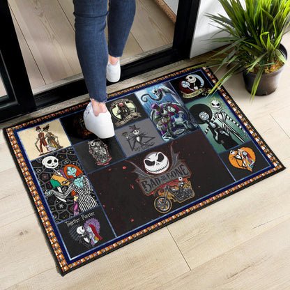 Jack And Sally The Nightmare Before Christmas Door Mat Cartoon Home Decor Custom For Fans NT040401