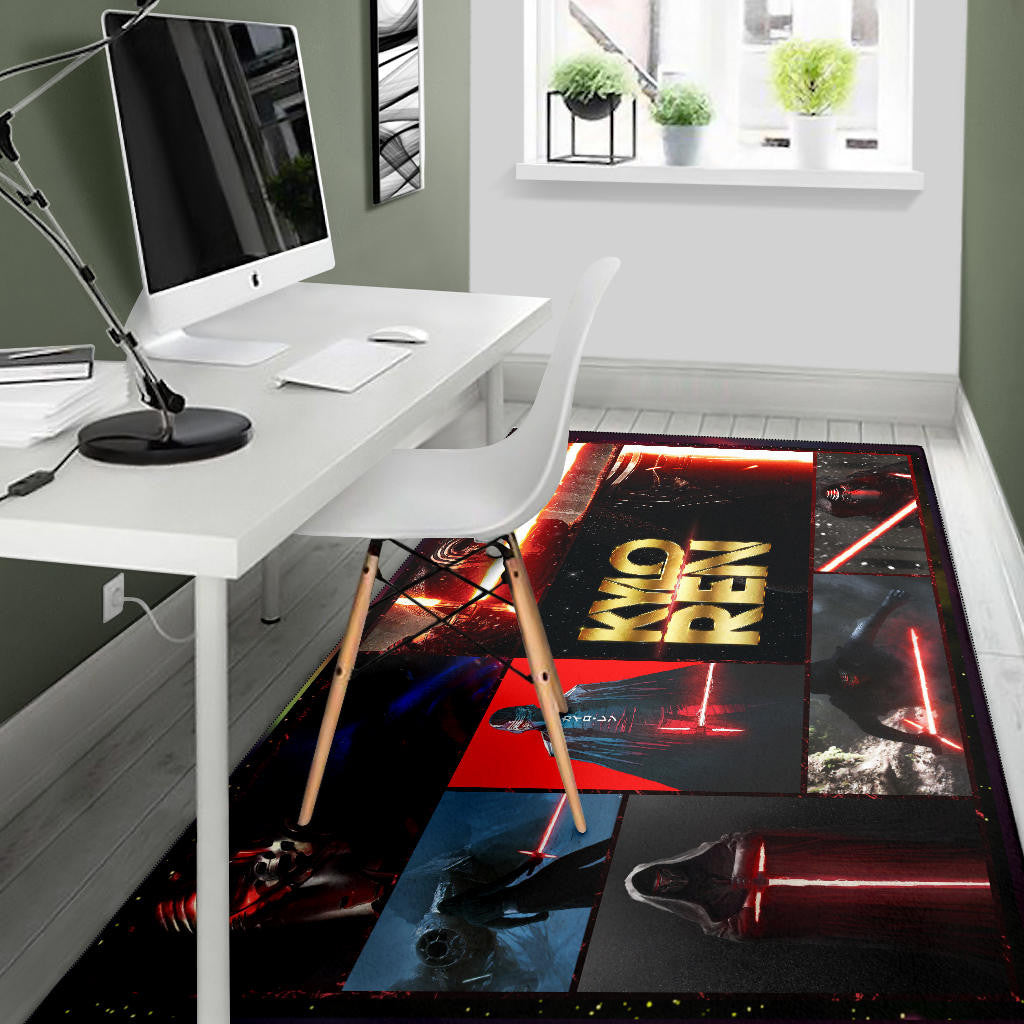 Kylo Ren Star Wars Area Rug Movie Home Decor Custom For Fans NT040404