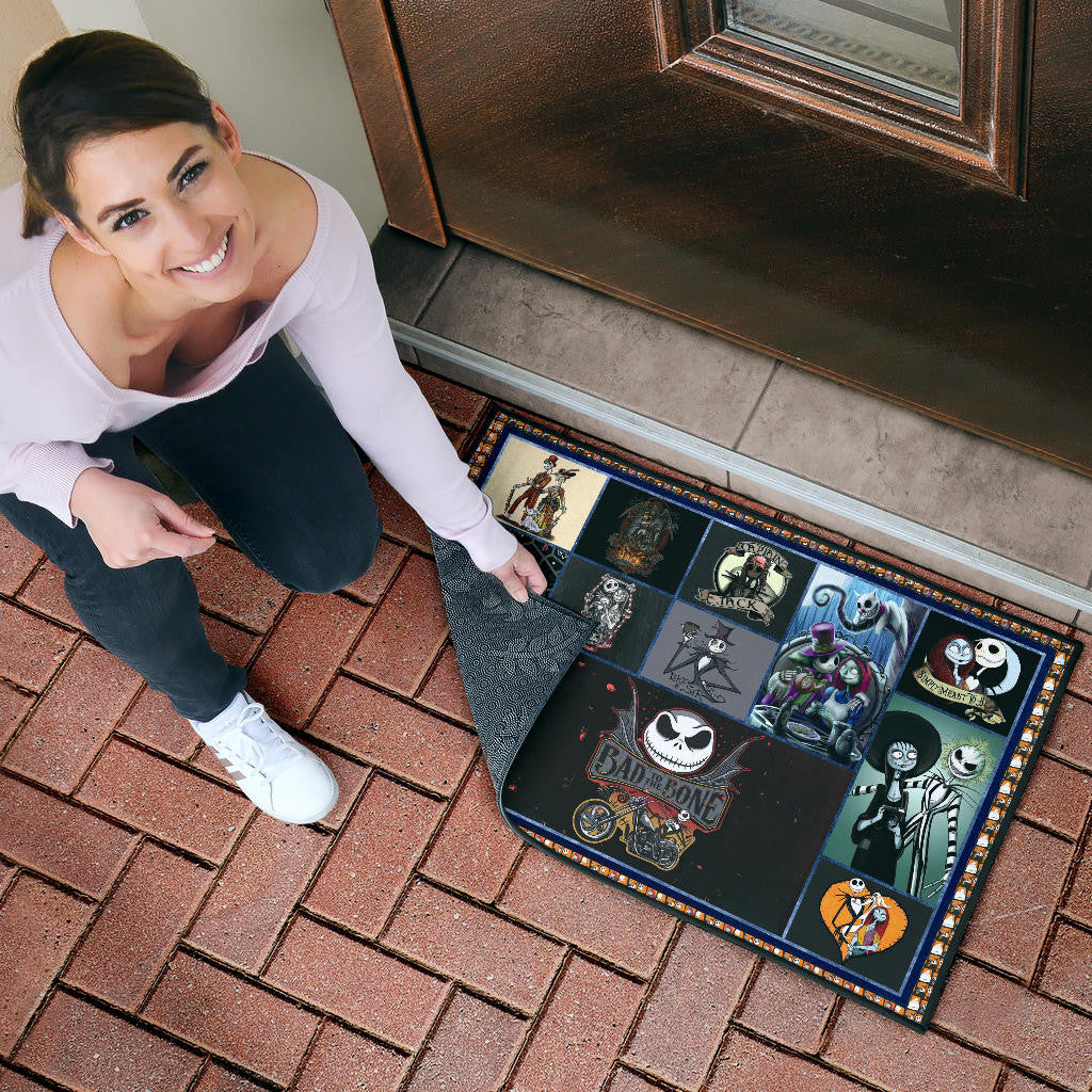 Jack And Sally The Nightmare Before Christmas Door Mat Cartoon Home Decor Custom For Fans NT040401