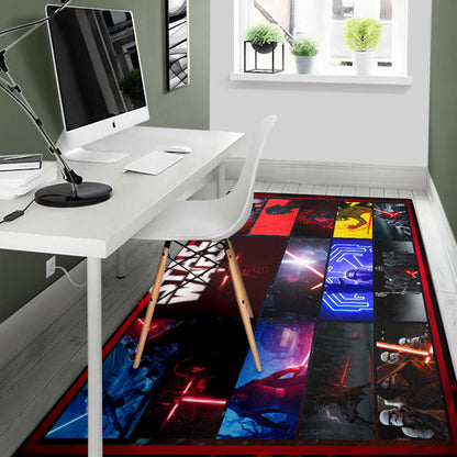 Kylo Ren Star Wars Area Rug Movie Home Decor Custom For Fans NT040402