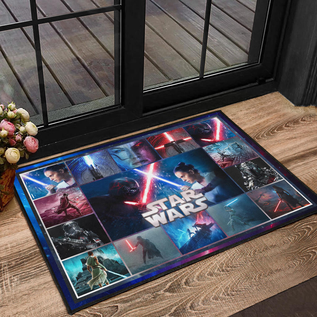 Rey And Ren Star Wars Door Mat Movie Home Decor Custom For Fans NT040402