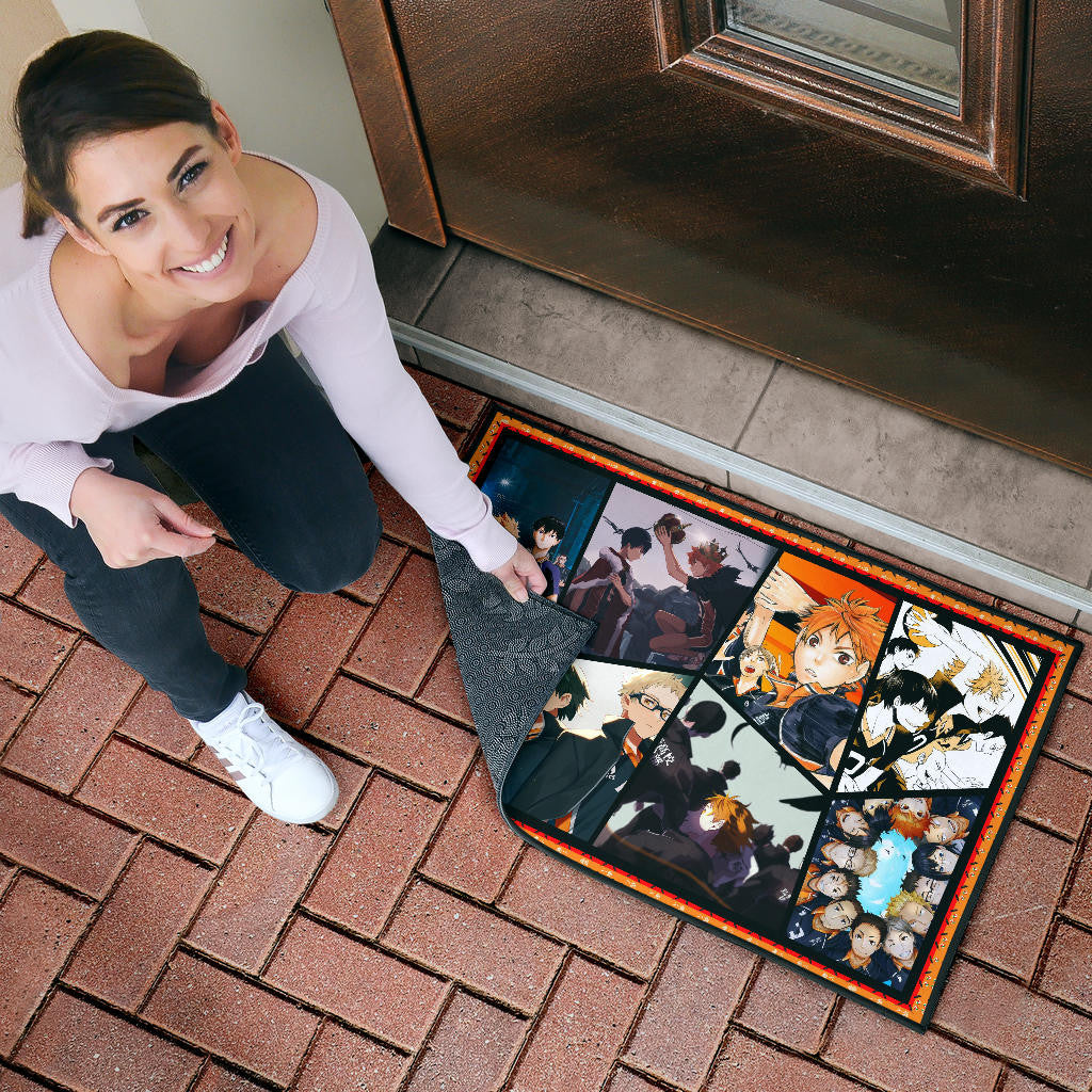 Tobio Kageyama And Shoyo Hinata Fukurodani Haikyuu Door Mat Anime Home Decor Custom For Fans NA041302