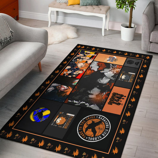 Tobio Kageyama And Shoyo Hinata Haikyuu Area Rug Anime Home Decor Custom For Fans NA041203