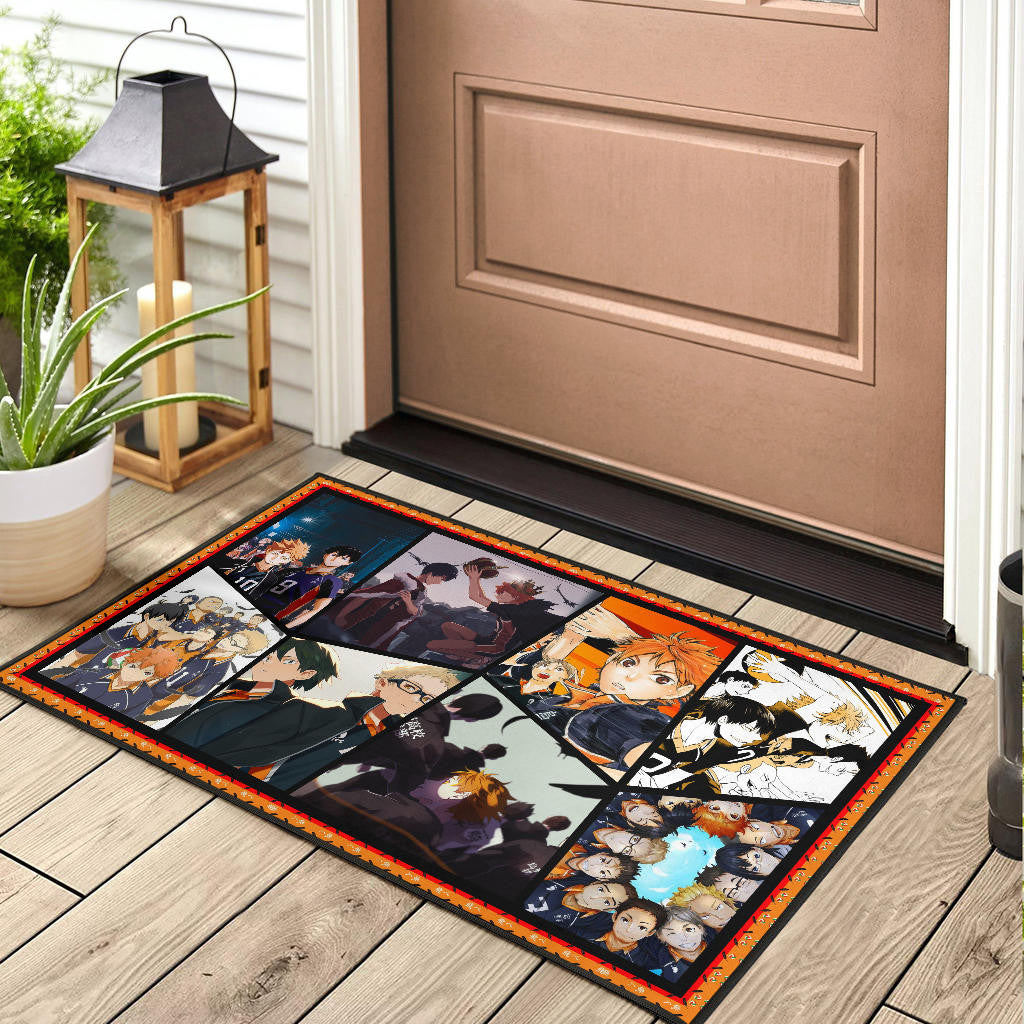 Tobio Kageyama And Shoyo Hinata Fukurodani Haikyuu Door Mat Anime Home Decor Custom For Fans NA041302