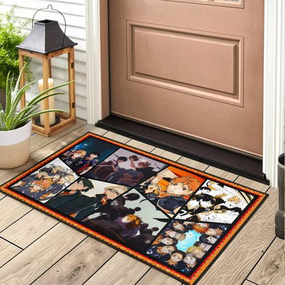 Tobio Kageyama And Shoyo Hinata Fukurodani Haikyuu Door Mat Anime Home Decor Custom For Fans NA041302