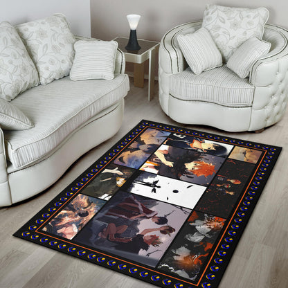 Tobio Kageyama And Shoyo Hinata Haikyuu Area Rug Anime Home Decor Custom For Fans NA041201